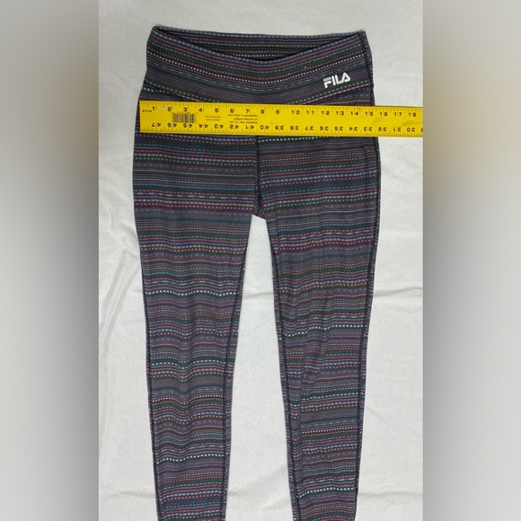 Fila leggings multi color sport full length size small - Picture 3 of 6